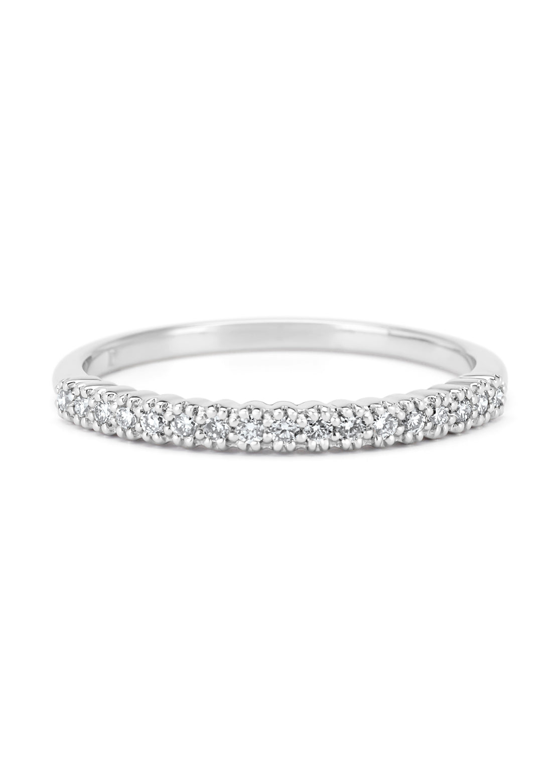 Witgouden ring, 0.14 ct diamant, Ensemble