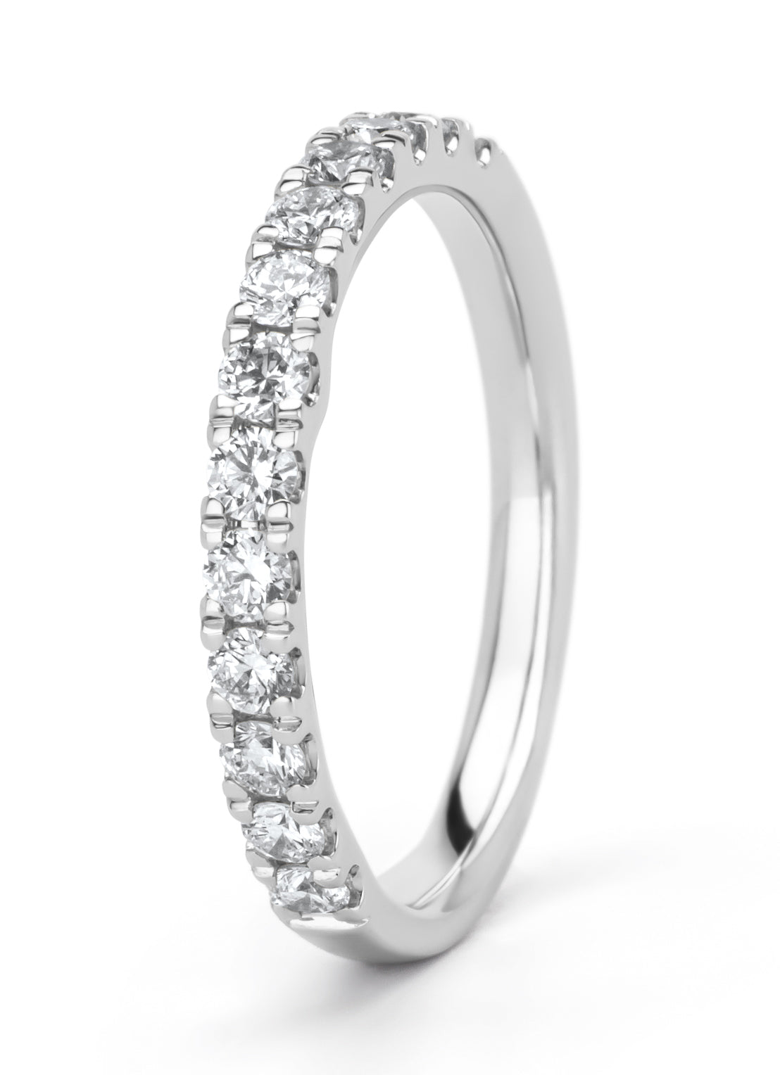 Witgouden ring, 0.52 ct diamant, Perfect Match
