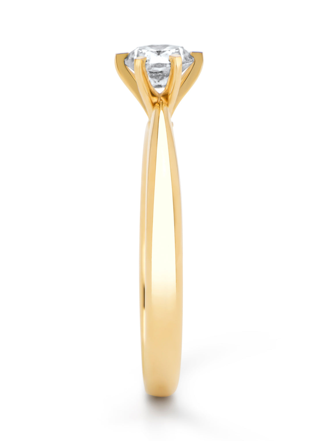 The Modern Match Geelgoud, 1.02 ct diamant, Perfect Match