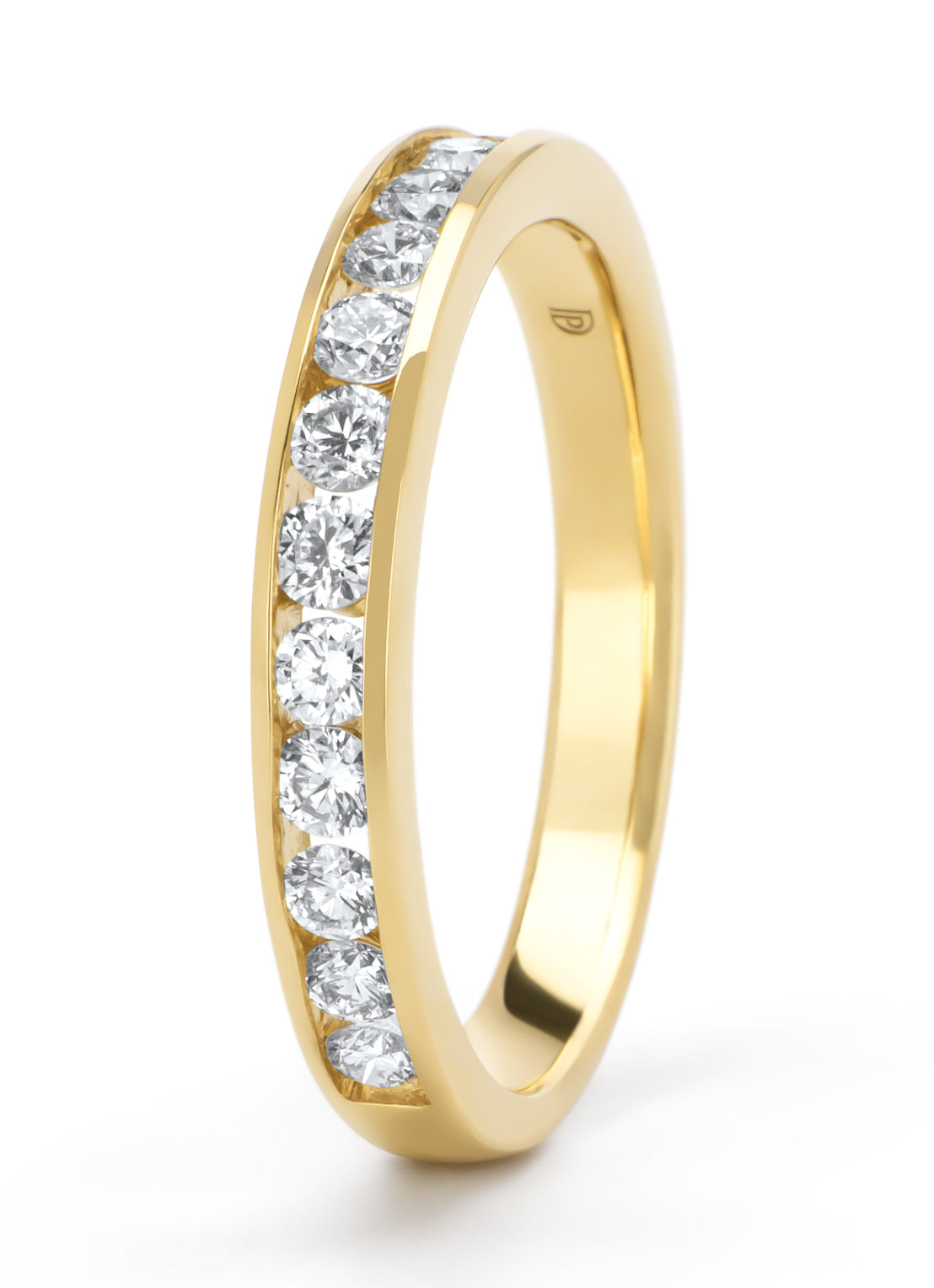 Geelgouden ring, 0.52 ct diamant, Perfect Match