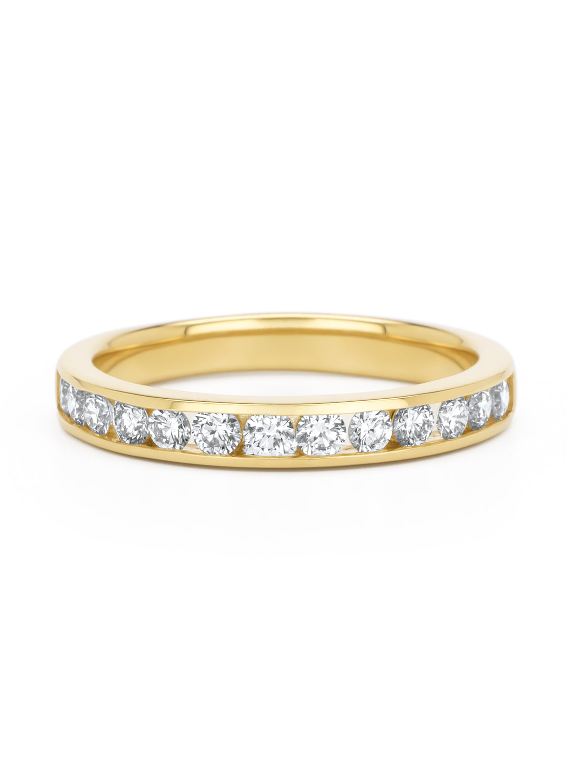Geelgouden ring, 0.52 ct diamant, Perfect Match
