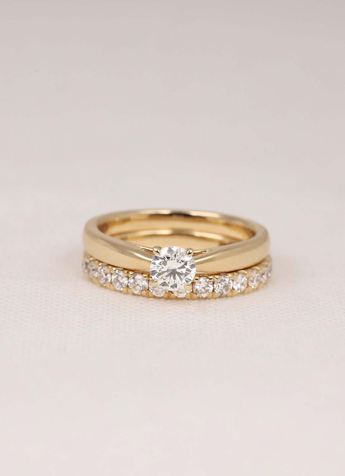 Geelgouden ring, 0.50 ct diamant, Perfect Match