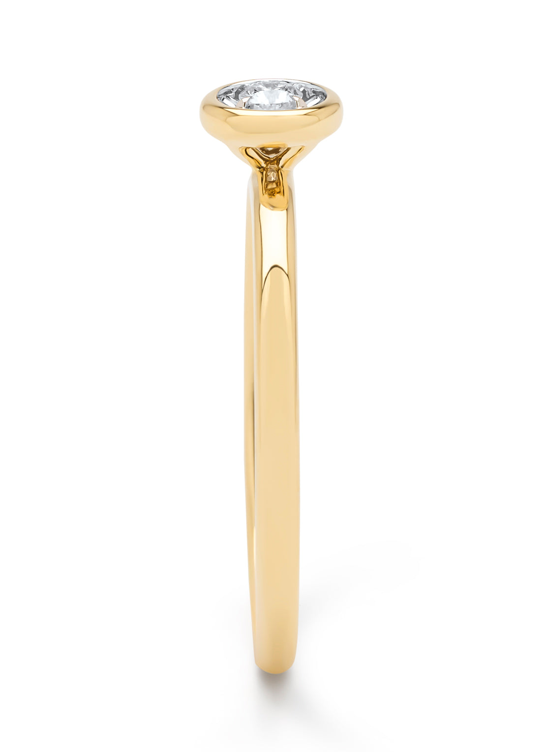 Gouden ring, 0.06 ct diamant, Cosmic
