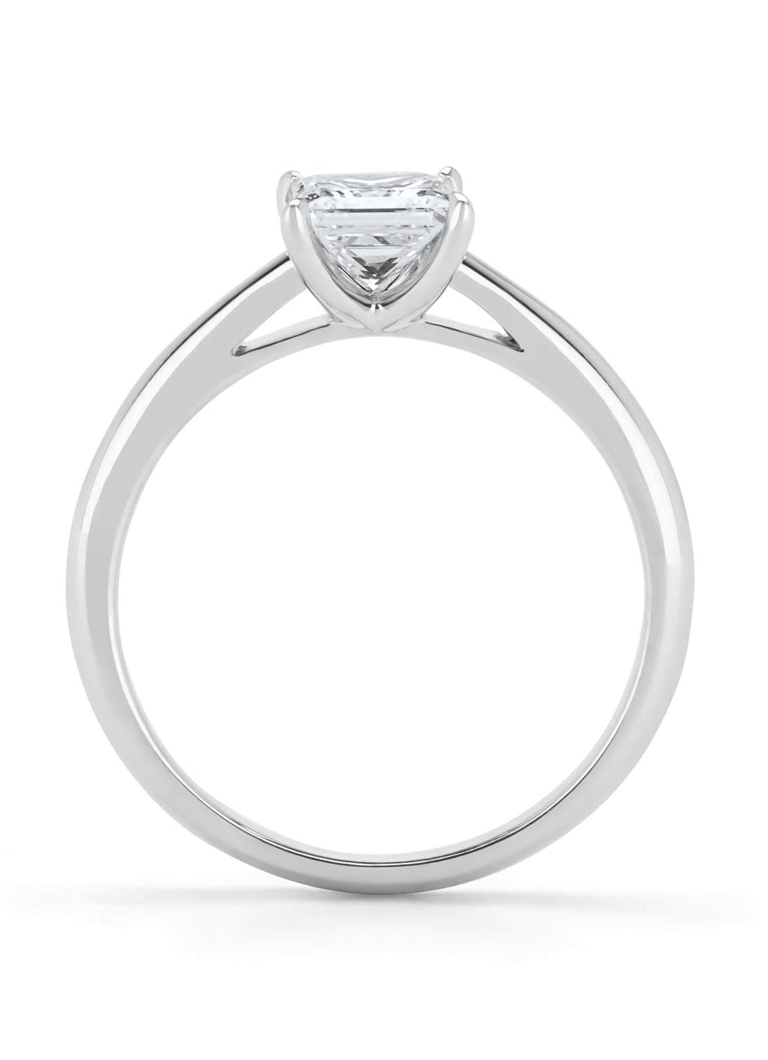 Witgouden ring Solitair