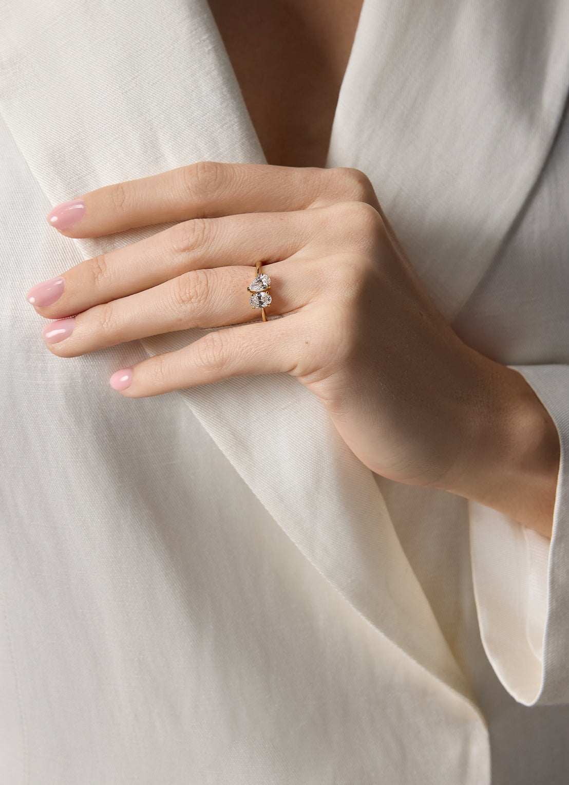 Geelgouden ring Solitair