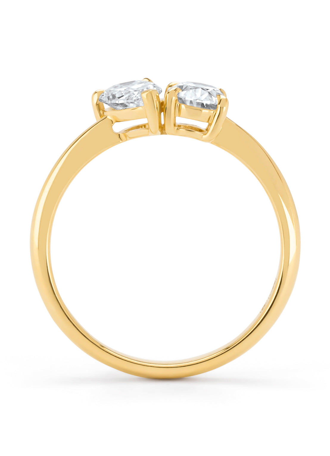 Geelgouden ring Solitair