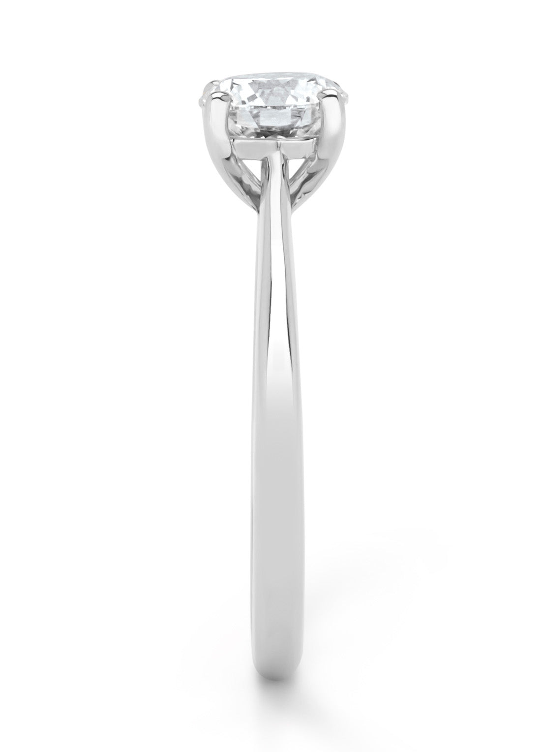 White gold ring, 1.01 ct diamond, Solitaire