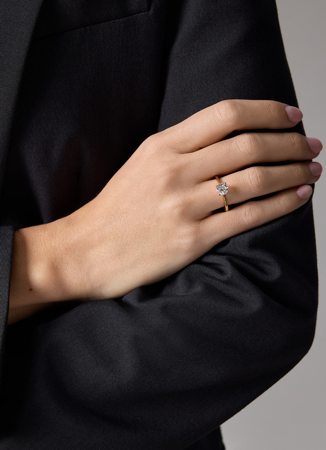 Geelgouden ring Solitair