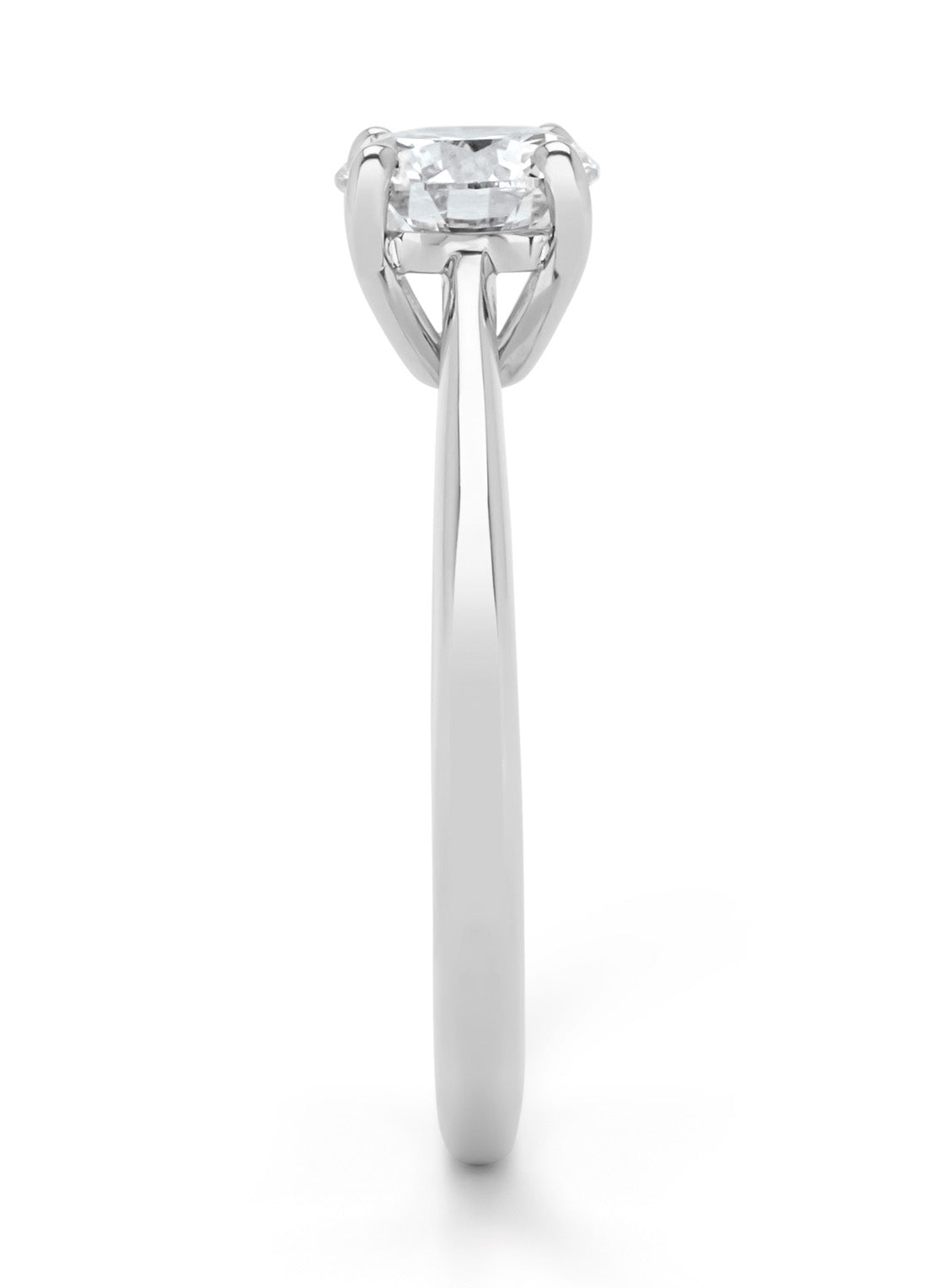 Witgouden ring Solitair