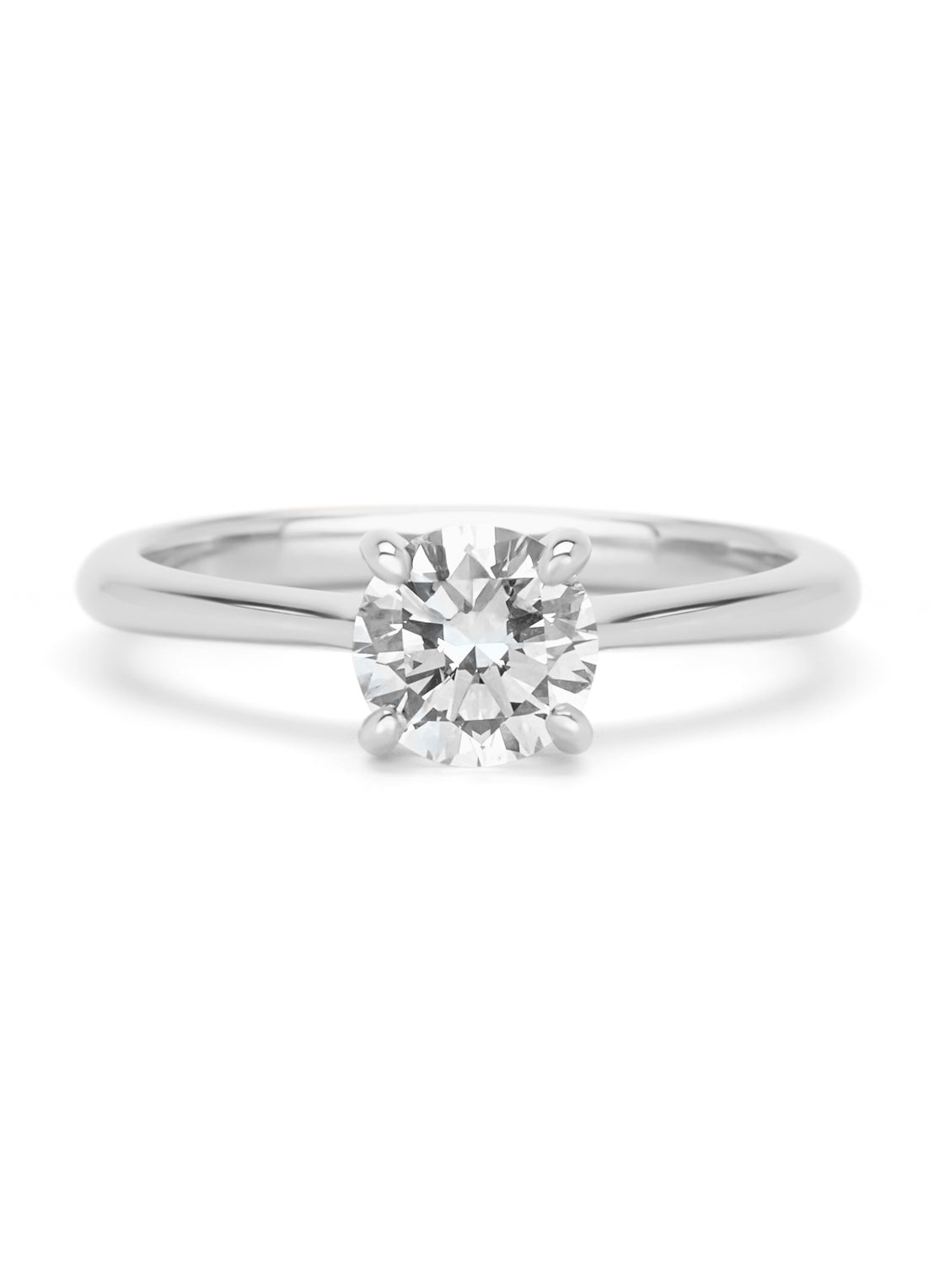 Witgouden ring Solitair