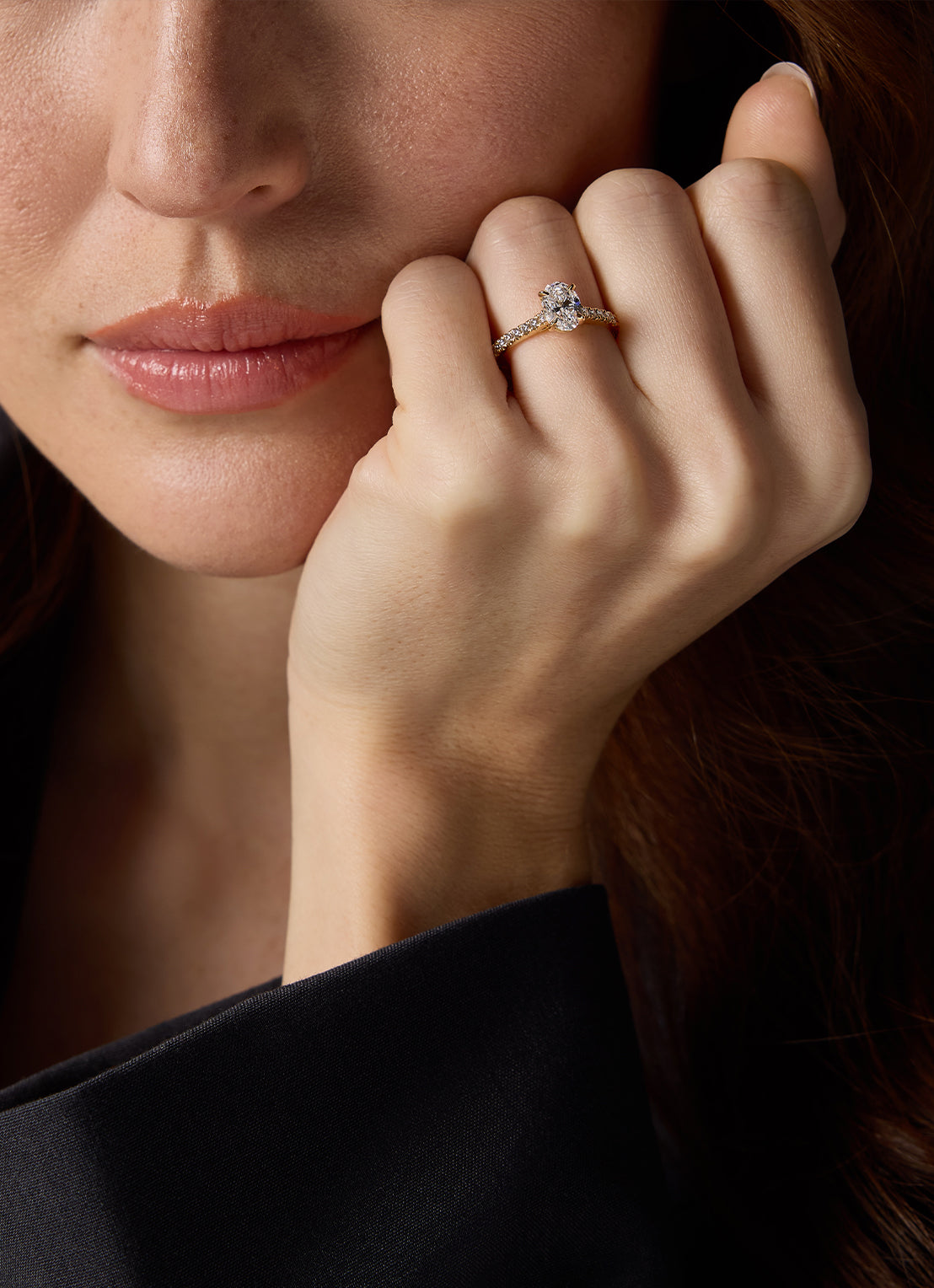 Geelgouden ring, 1.26 ct diamant, Solitair