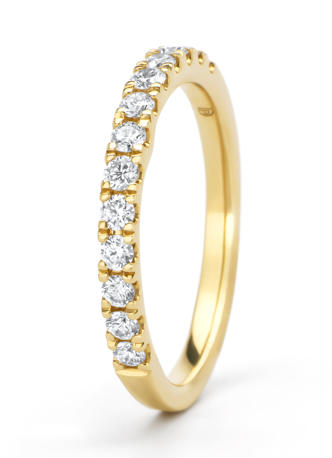 Geelgouden ring, 0.40 ct diamant, Perfect Match