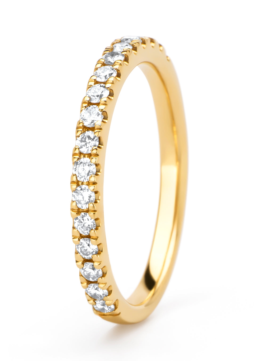 Geelgouden ring, 0.32 ct diamant, Wedding