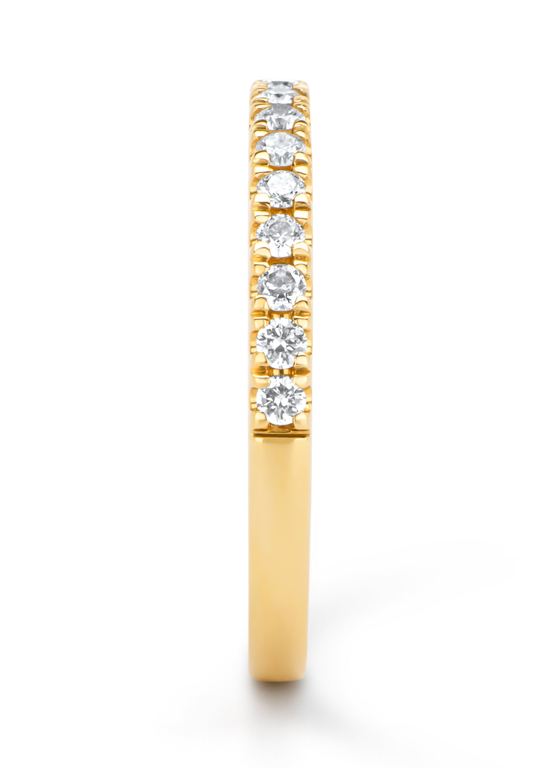 Geelgouden ring, 0.32 ct diamant, Wedding