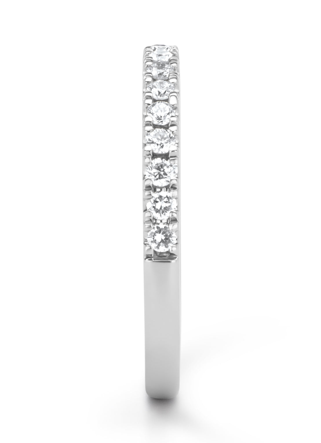 Witgouden ring, 0.31 ct diamant, Wedding