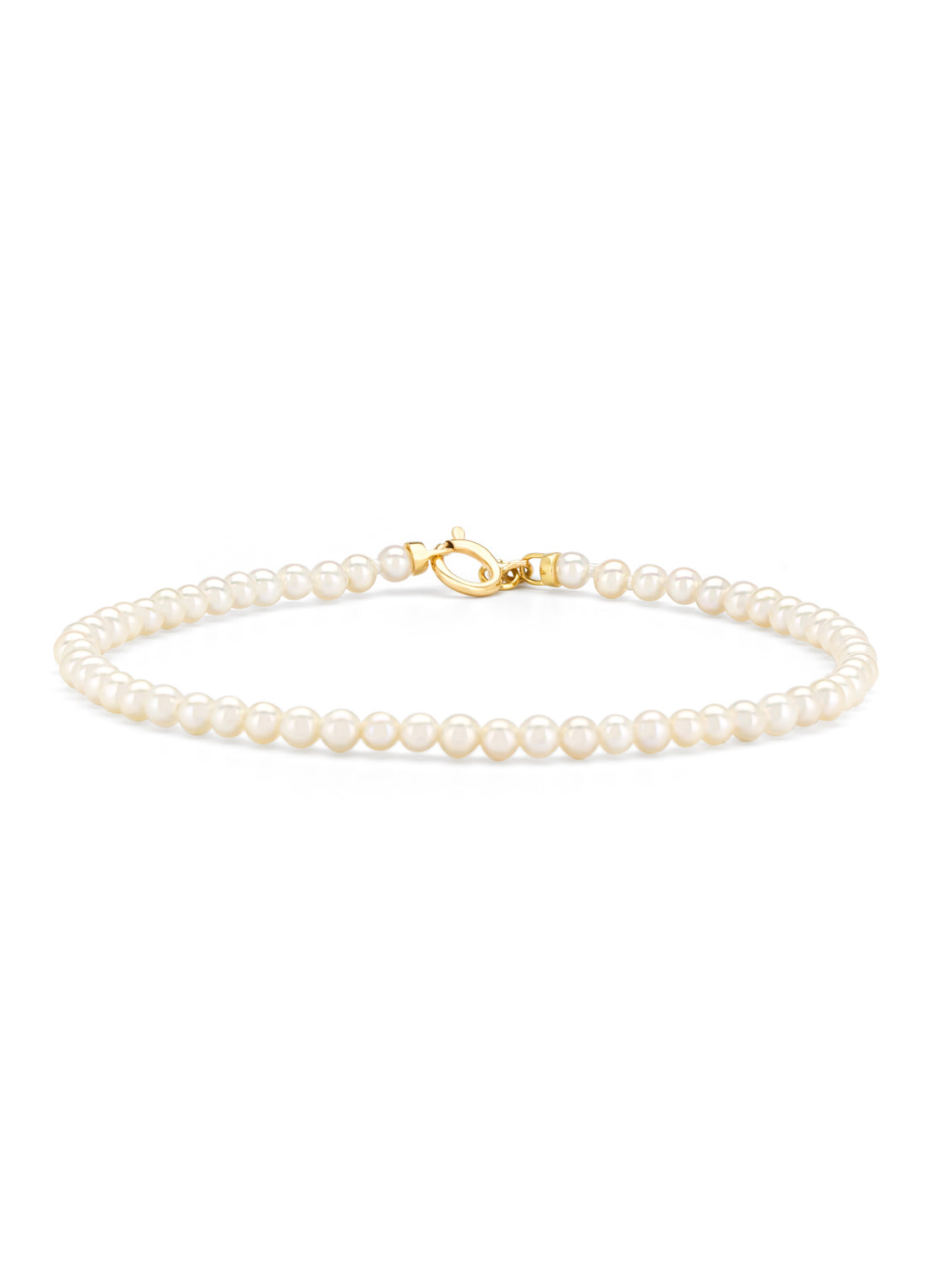Yellow gold Riviera bracelet 18cm