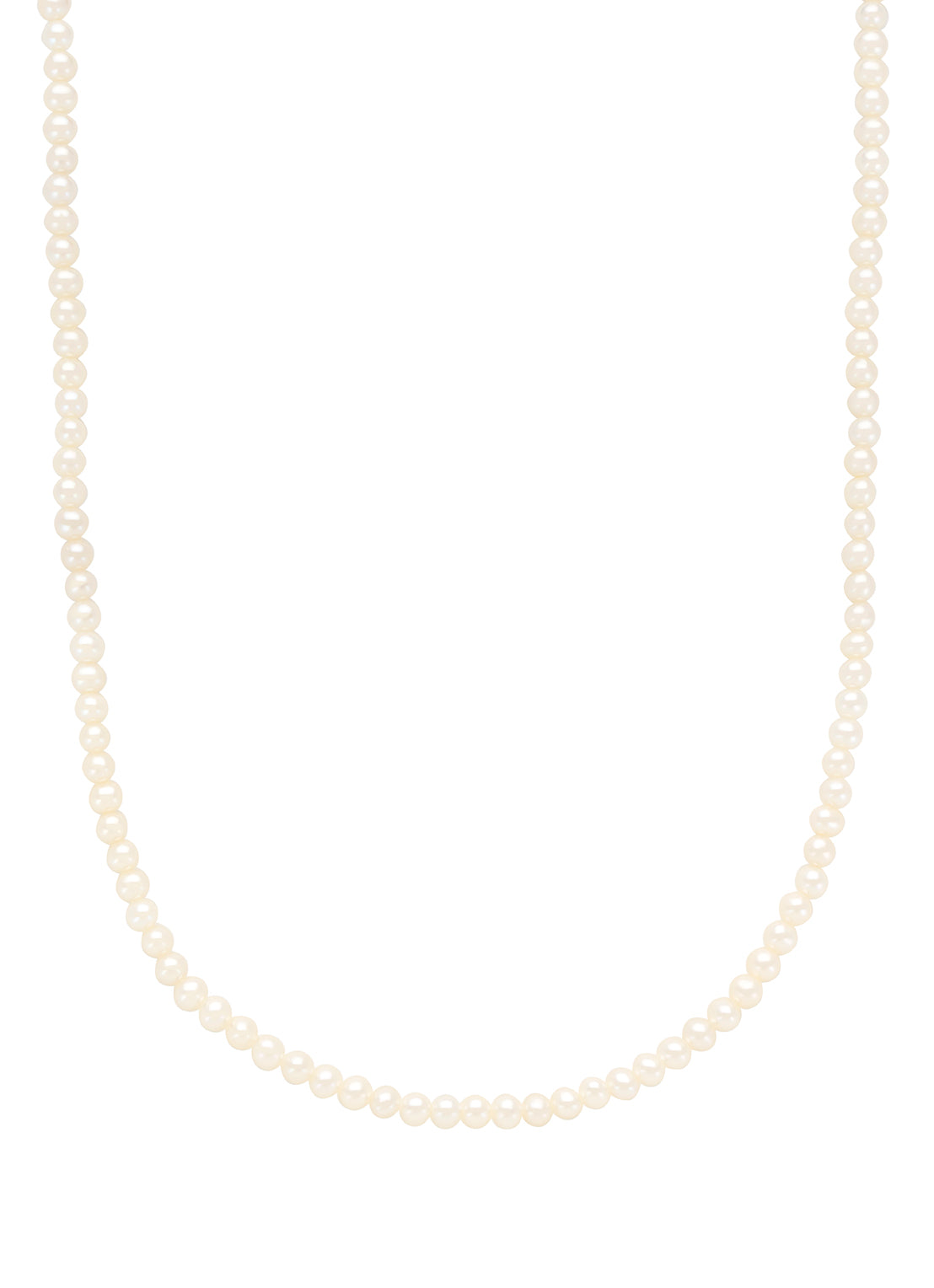 Yellow gold pearl necklace Riviera 42 cm