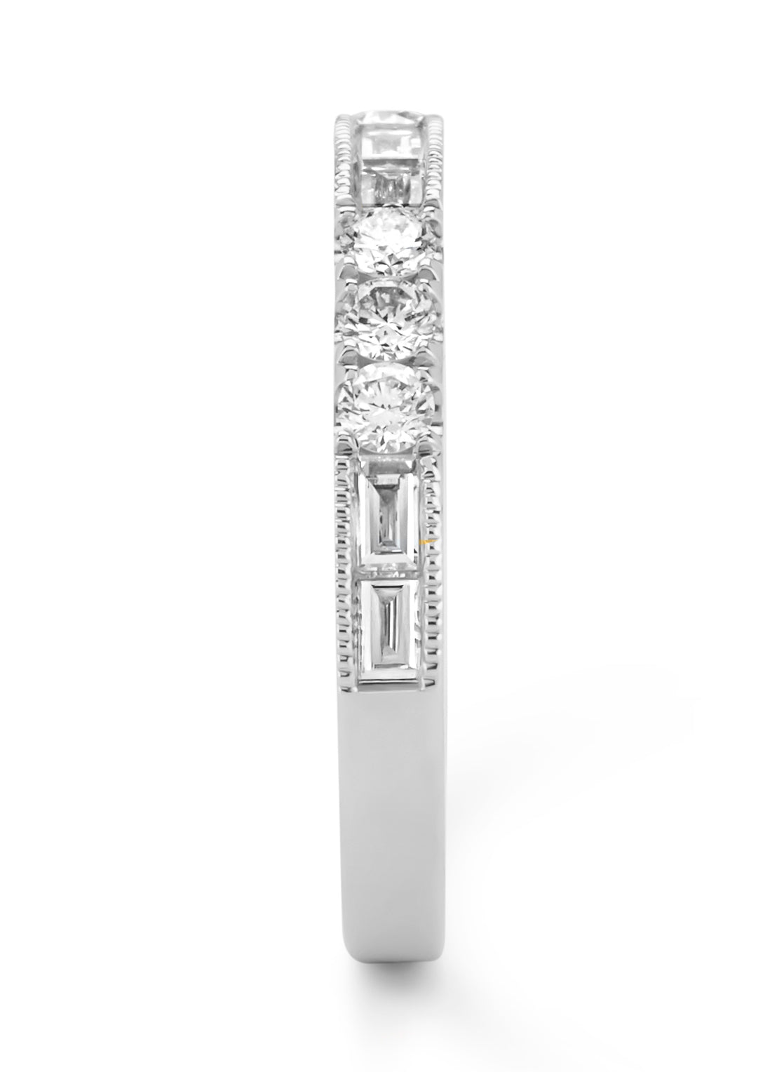 Witgouden ring, 0.48 ct diamant, Ensemble