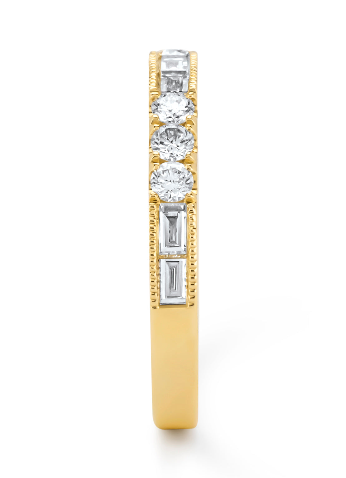 Yellow gold ring, 0.48 ct diamond, Ensemble