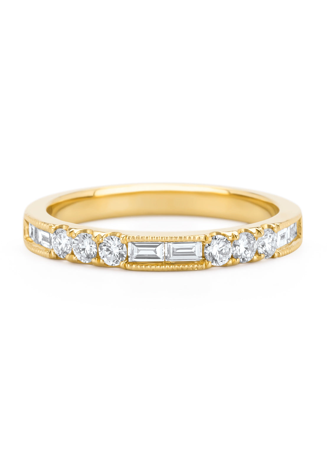Yellow gold ring, 0.48 ct diamond, Ensemble