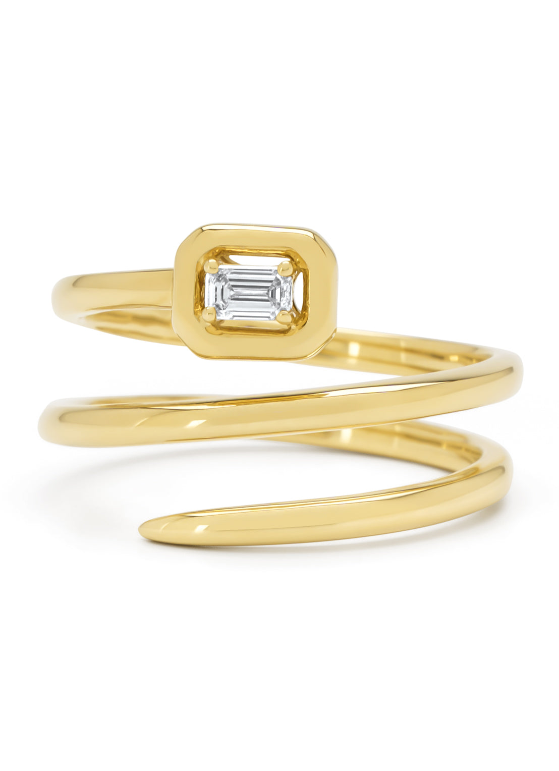 Geelgouden ring, 0.13 ct diamant, La Dolce Vita
