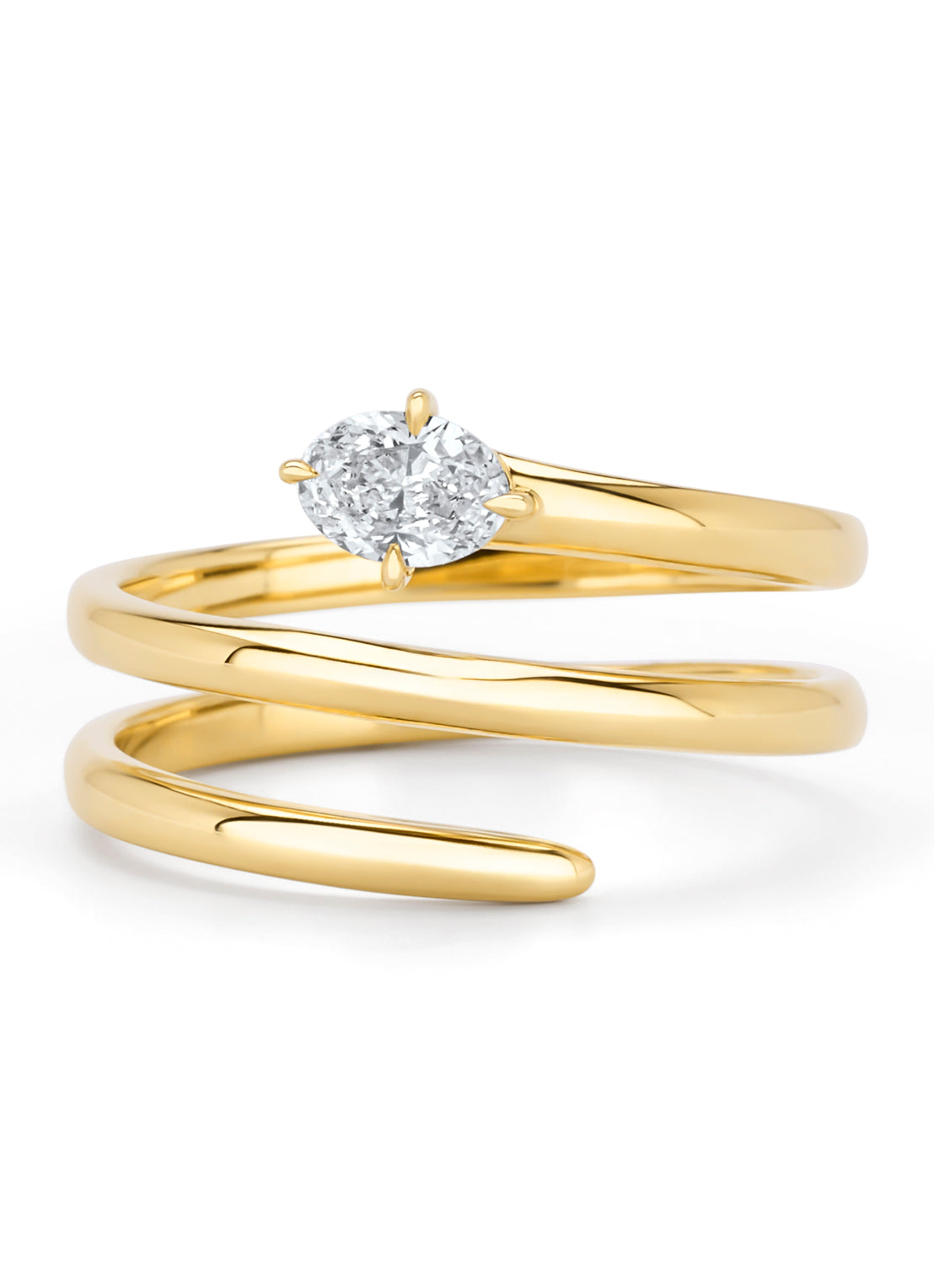 Yellow gold ring, 0.31 ct diamond, La Dolce Vita