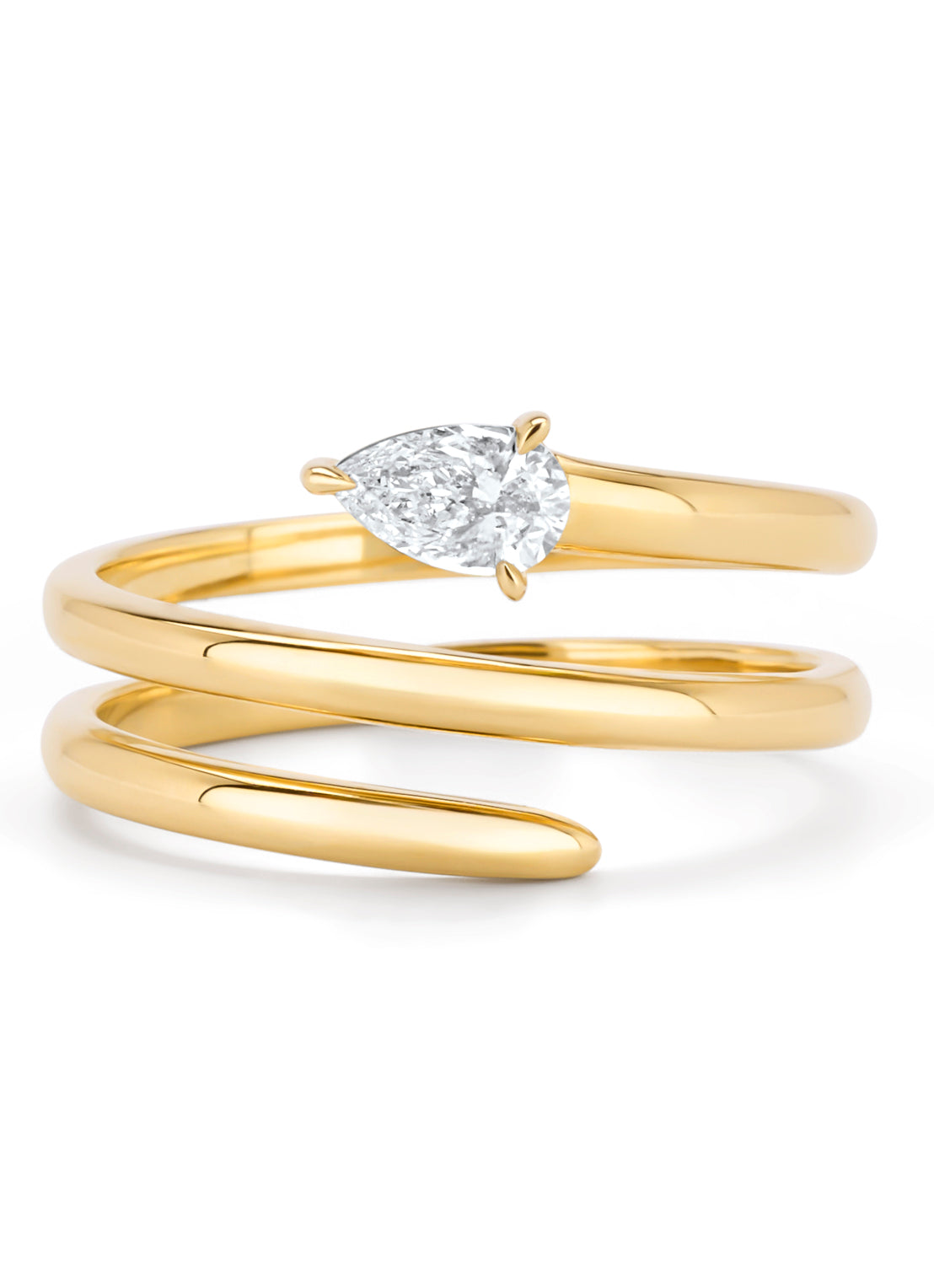 Yellow gold ring, 0.30 ct diamond, La Dolce Vita