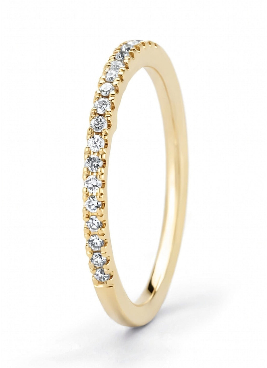 Geelgouden ring, 0.14 ct diamant, Perfect Match