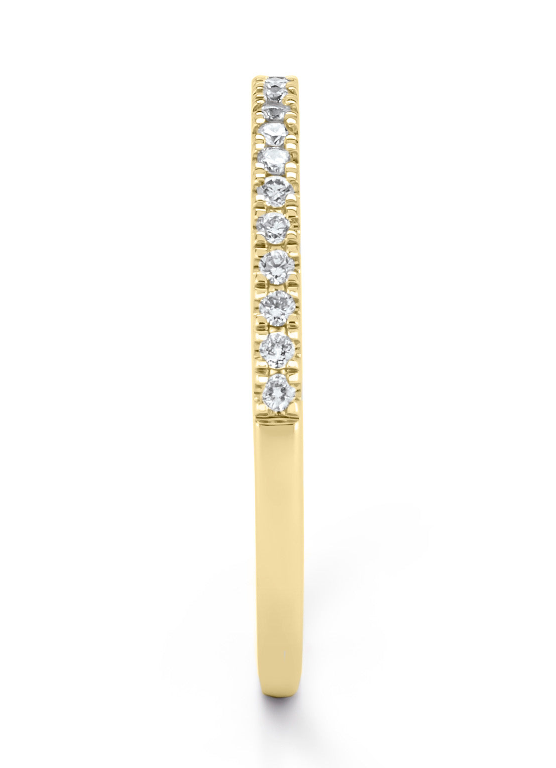 Geelgouden ring, 0.14 ct diamant, Perfect Match