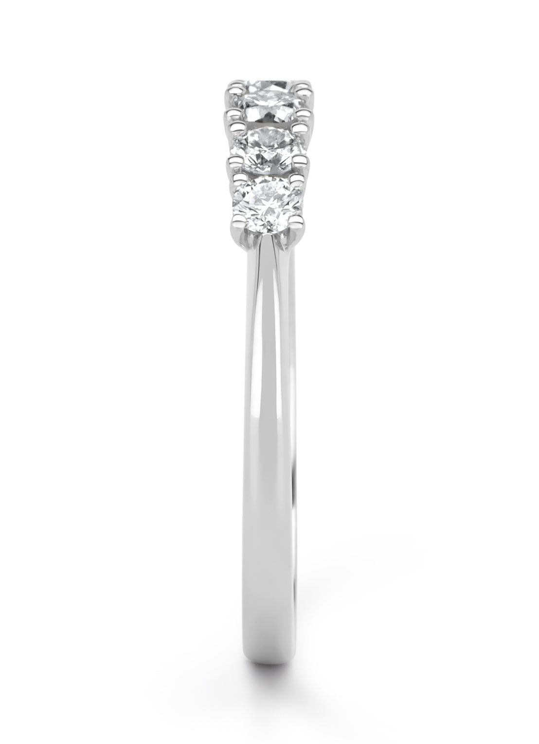 Witgouden ring, 0.41 ct diamant, Alliance