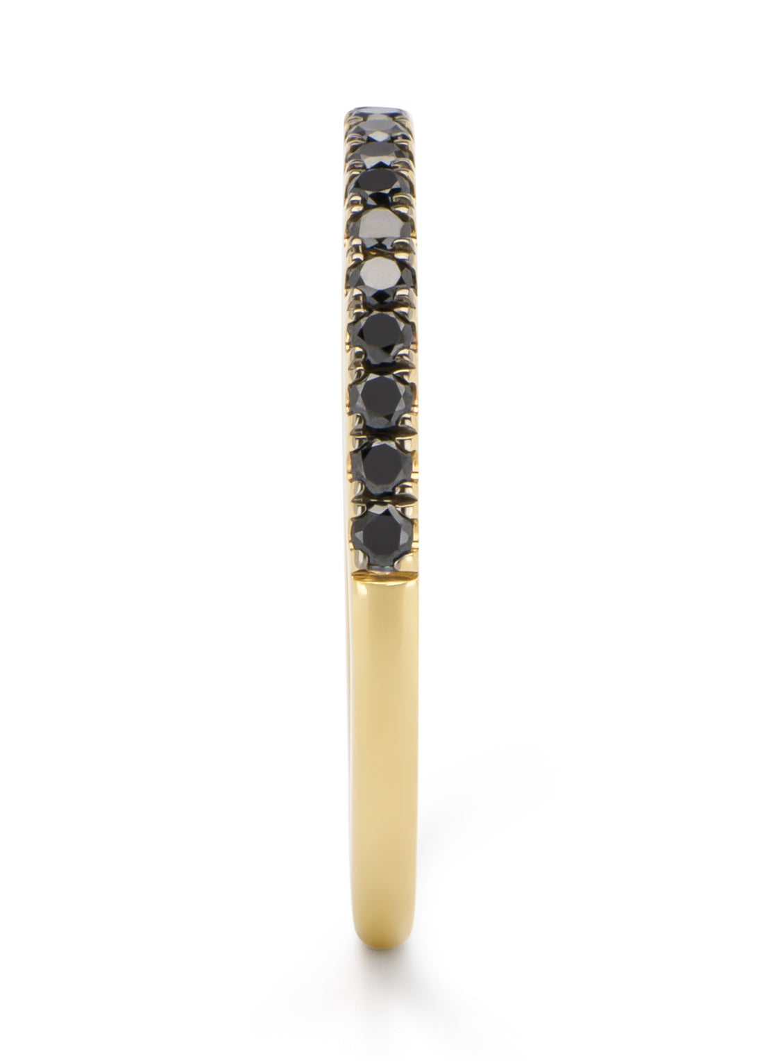 Geelgouden ring, 0.25 ct diamant, Black