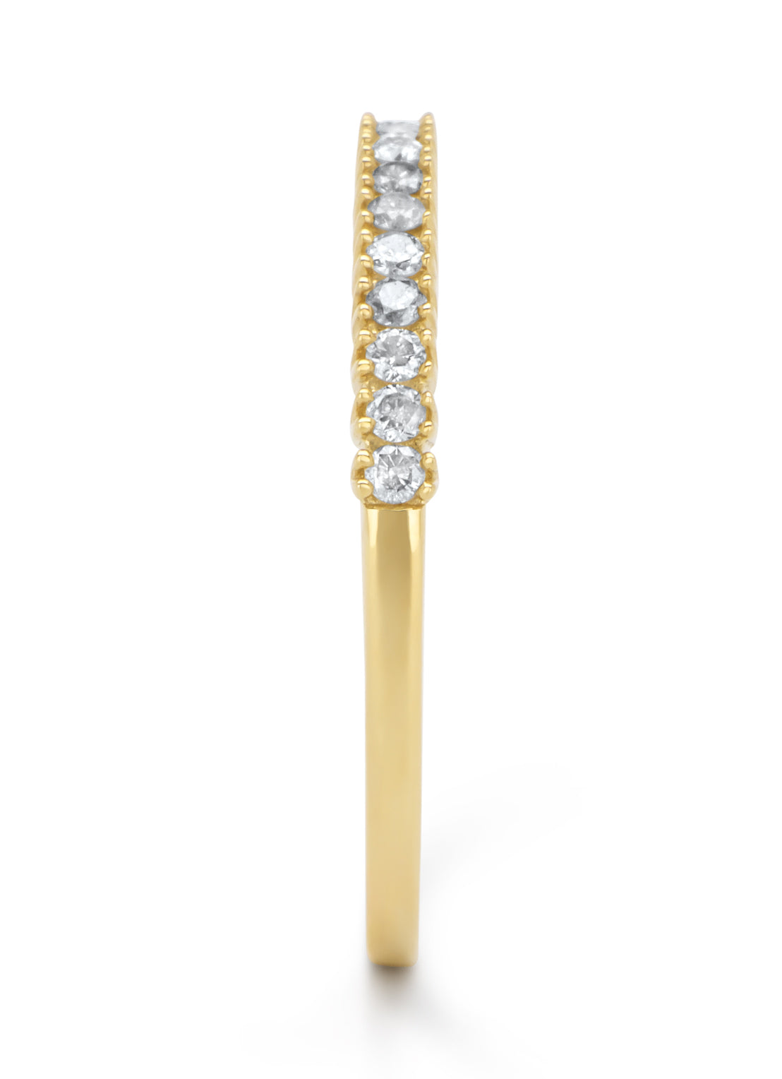 Geelgouden ring, 0.20 ct diamant, Alliance