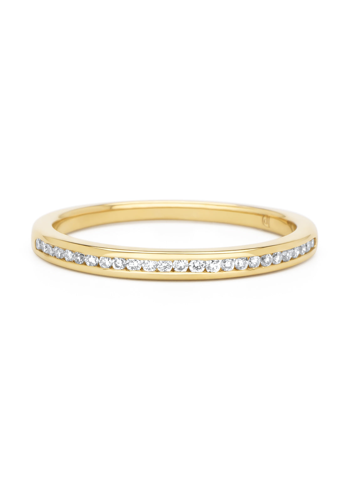 Yellow gold ring, 0.14 ct diamond, Alliance