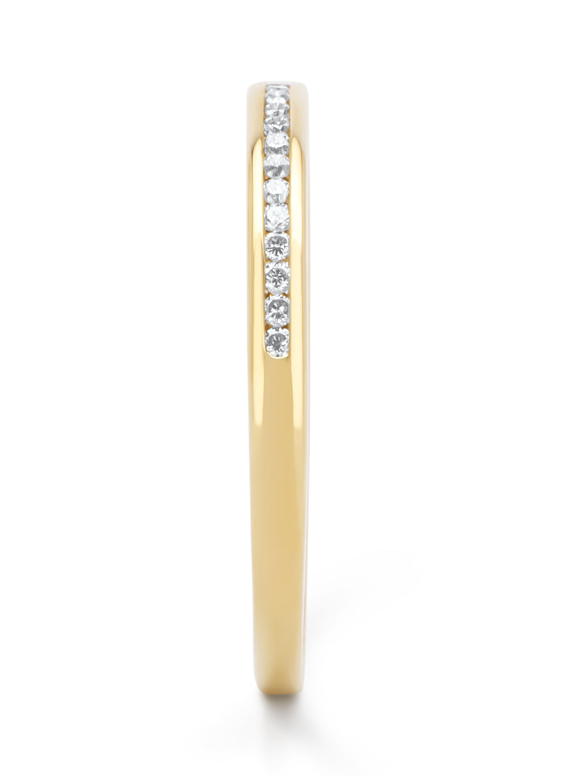 Yellow gold ring, 0.14 ct diamond, Alliance