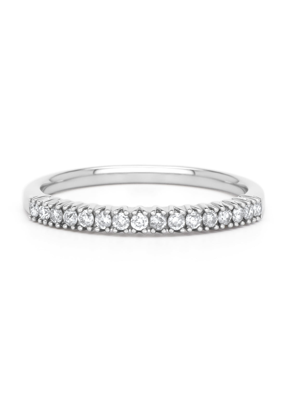 Witgouden ring, 0.20 ct diamant, Alliance