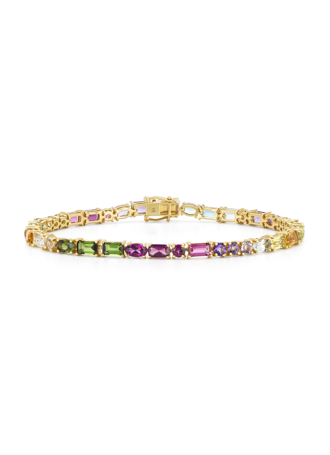 Geelgouden armband, 1.14 ct rhodoliet, Gallery