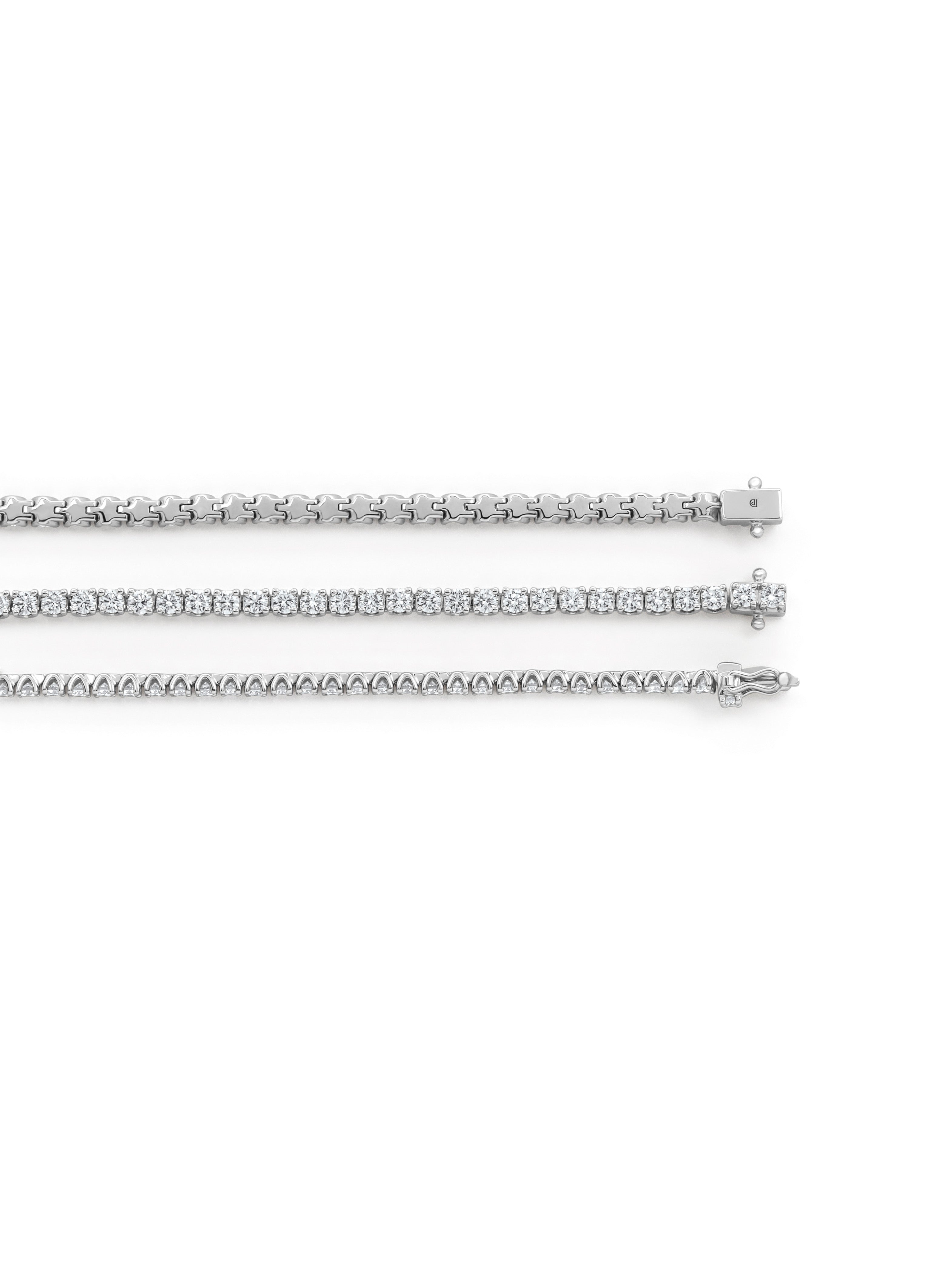 Witgouden armband, 2.00 ct diamant, Tennis bracelet