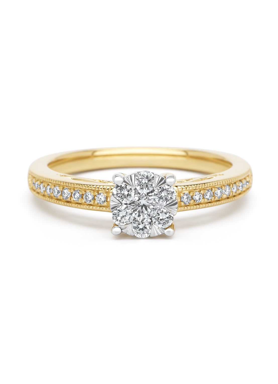Gouden ring, 0.32 ct diamant, Enchanted