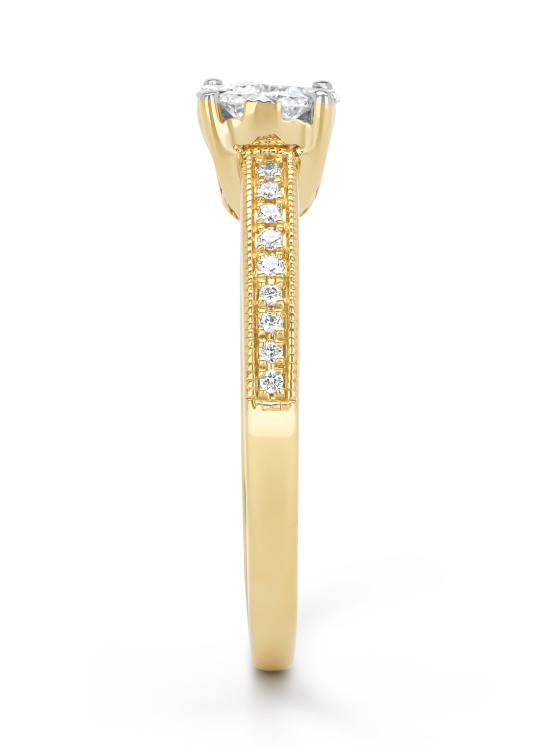 Gouden ring, 0.32 ct diamant, Enchanted