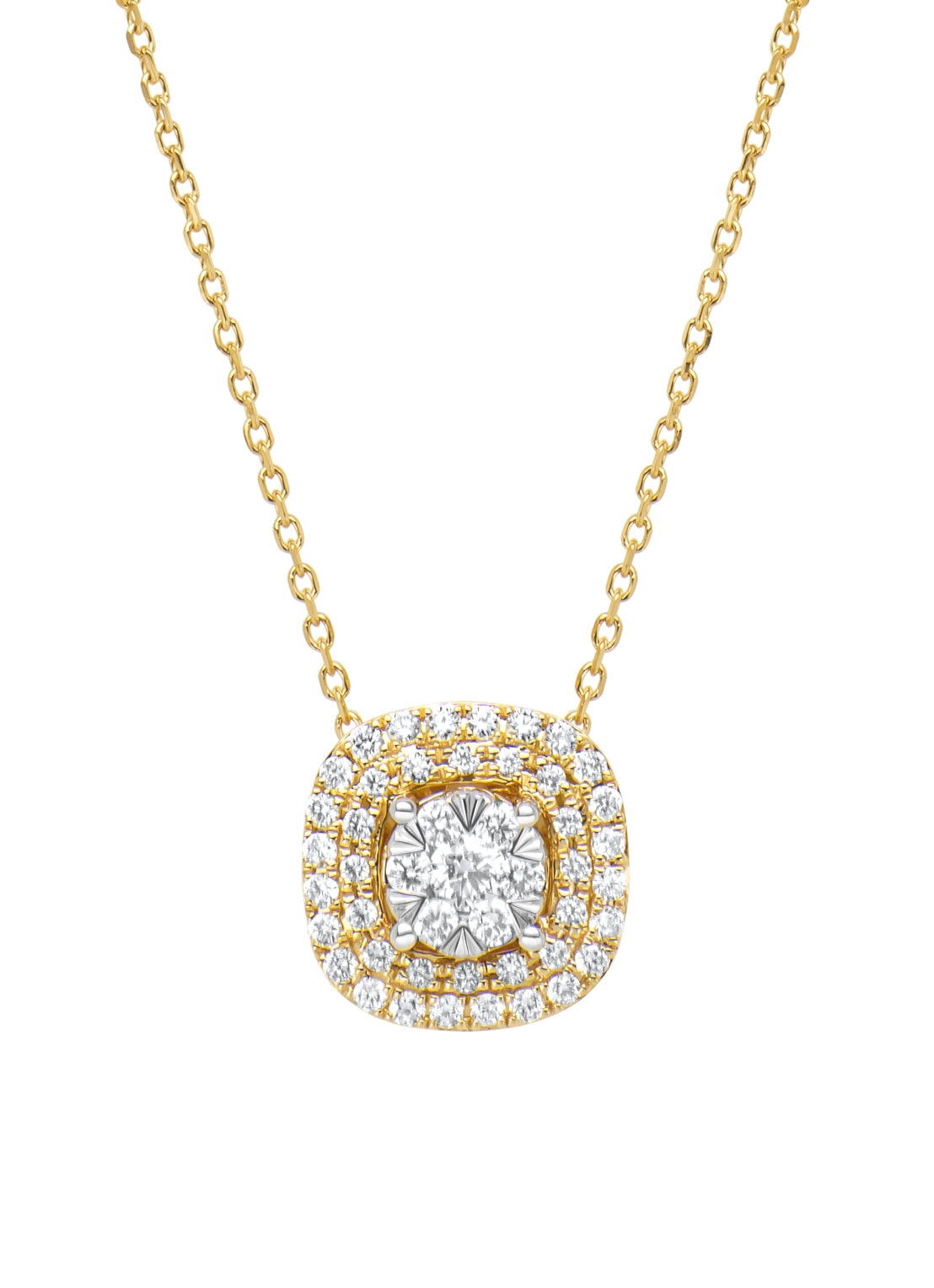Gouden collier, 0.30 ct diamant, Enchanted