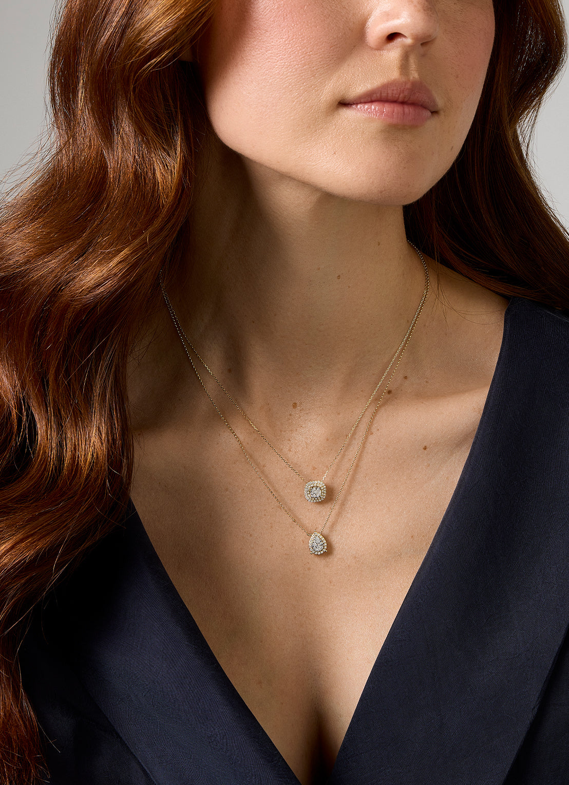 Gouden collier, 0.30 ct diamant, Enchanted
