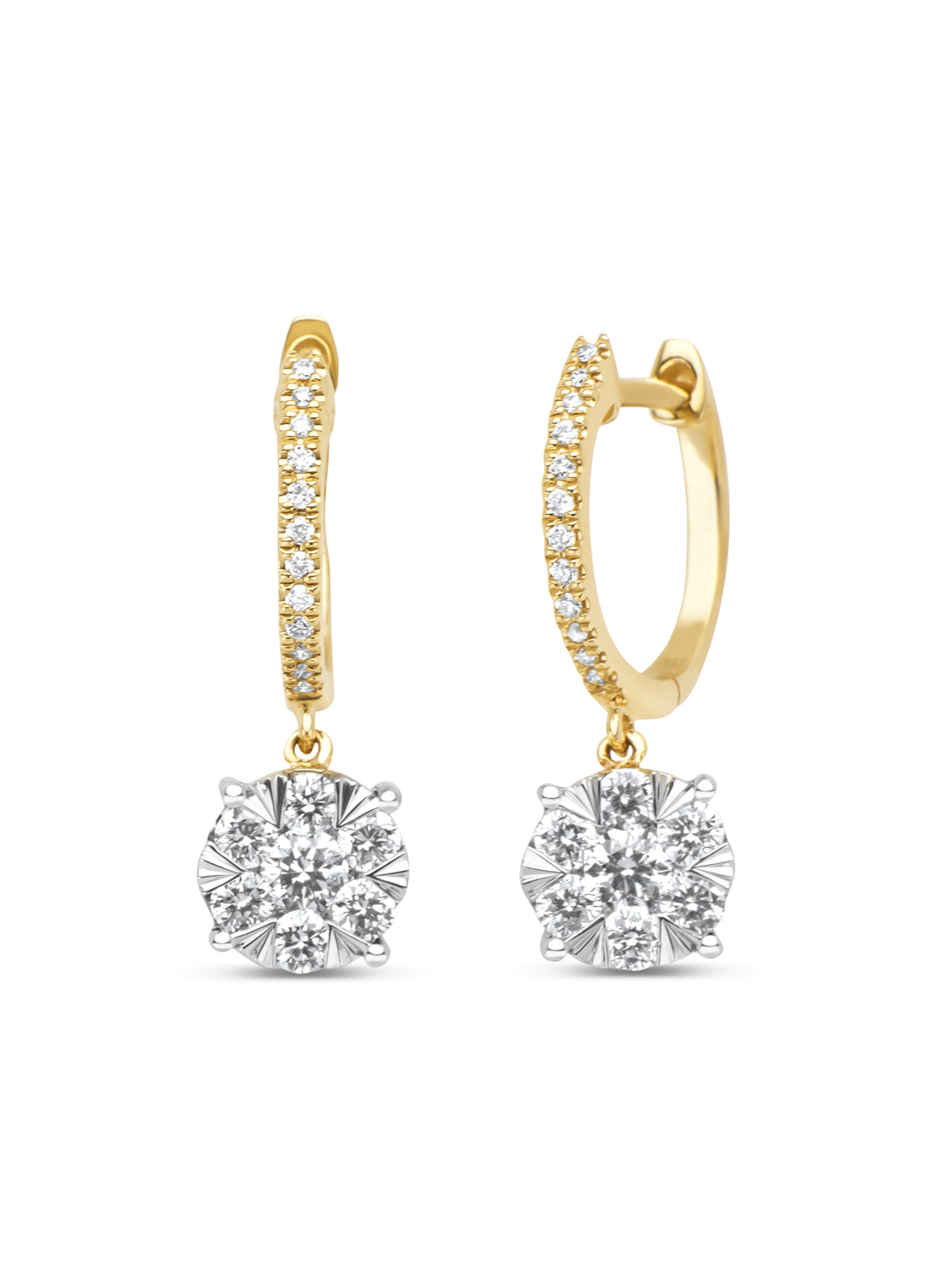 Gouden oorsieraden, 0.64 ct diamant, Enchanted