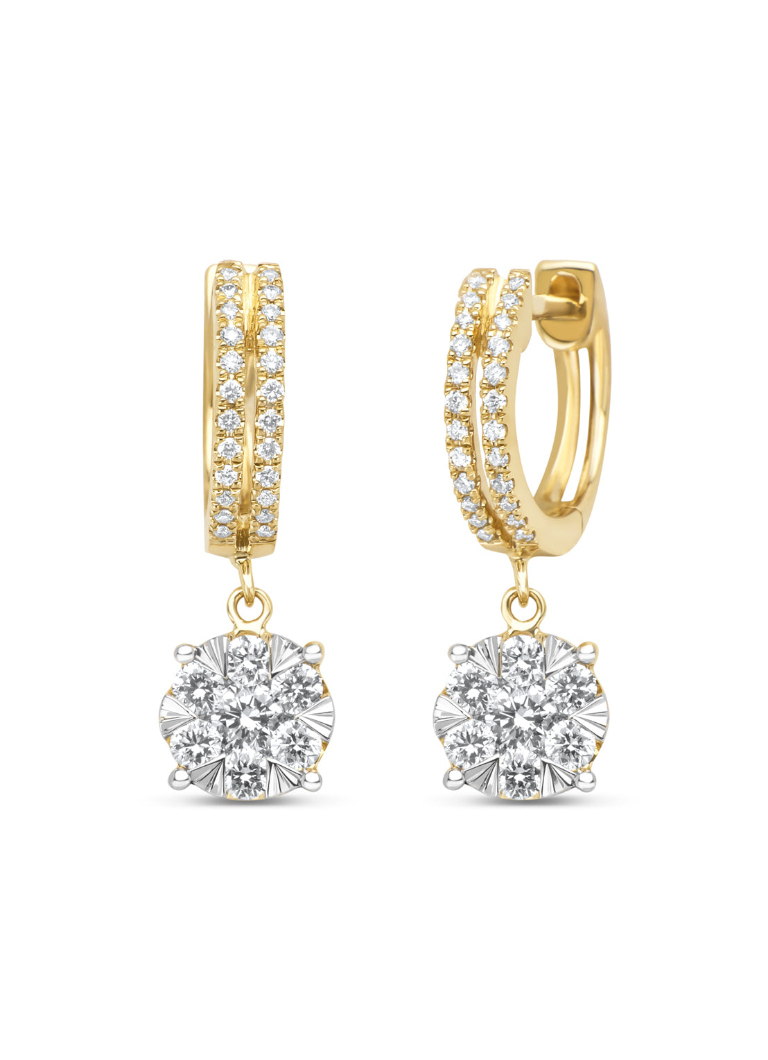 Gouden oorsieraden, 0.65 ct diamant, Enchanted
