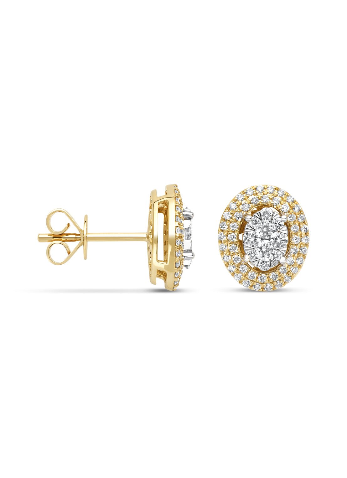 Gouden oorsieraden, 0.53 ct diamant, Enchanted