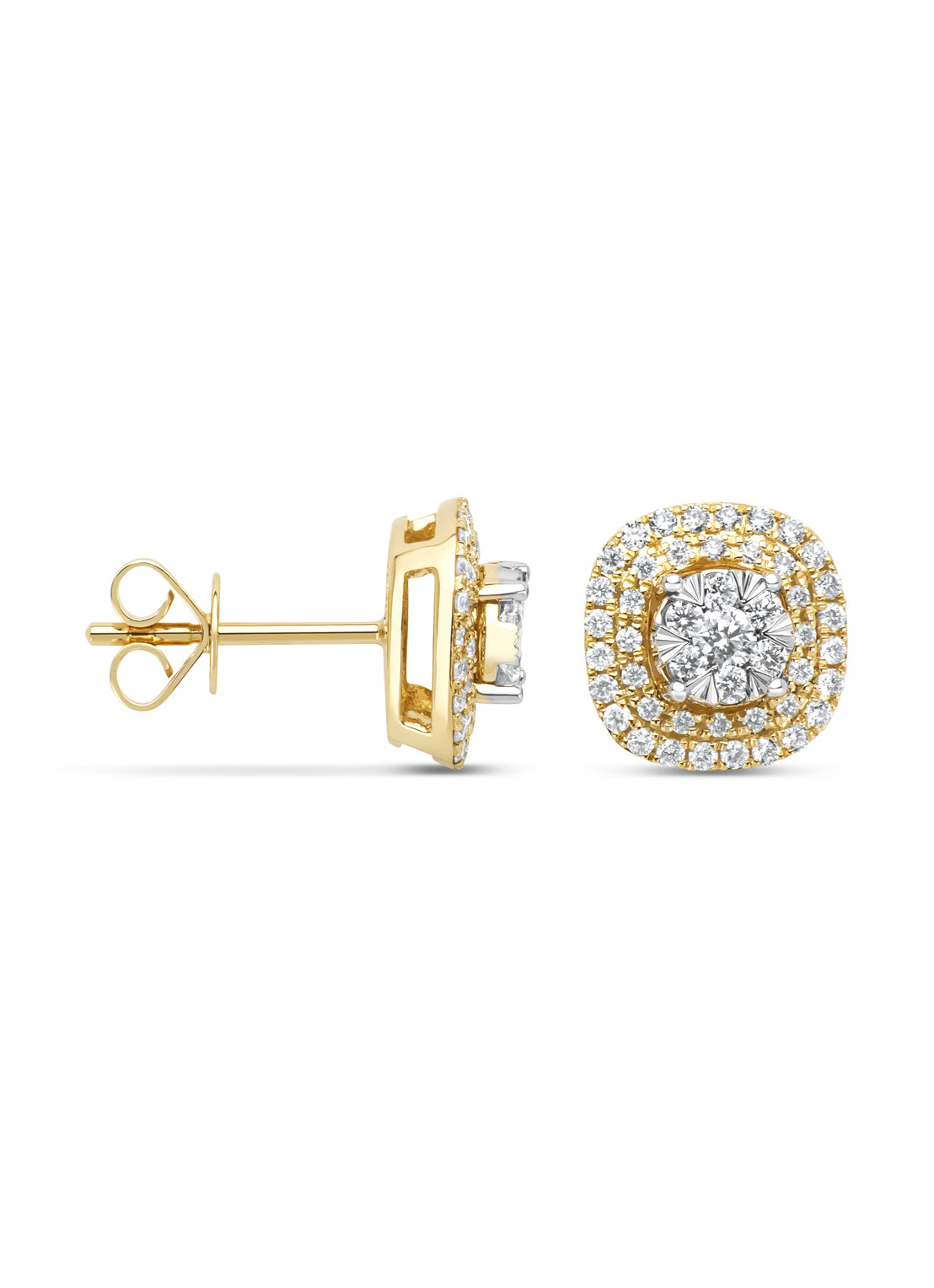 Gouden oorsieraden, 0.64 ct diamant, Enchanted