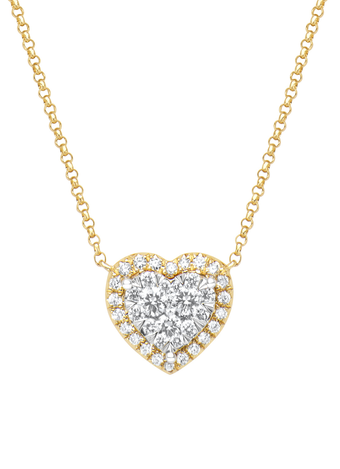 Gouden collier, 0.39 ct diamant, Enchanted