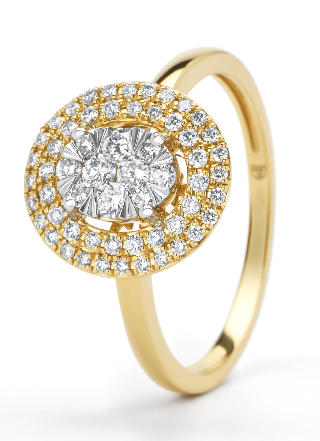Gouden ring, 0.42 ct diamant, Enchanted