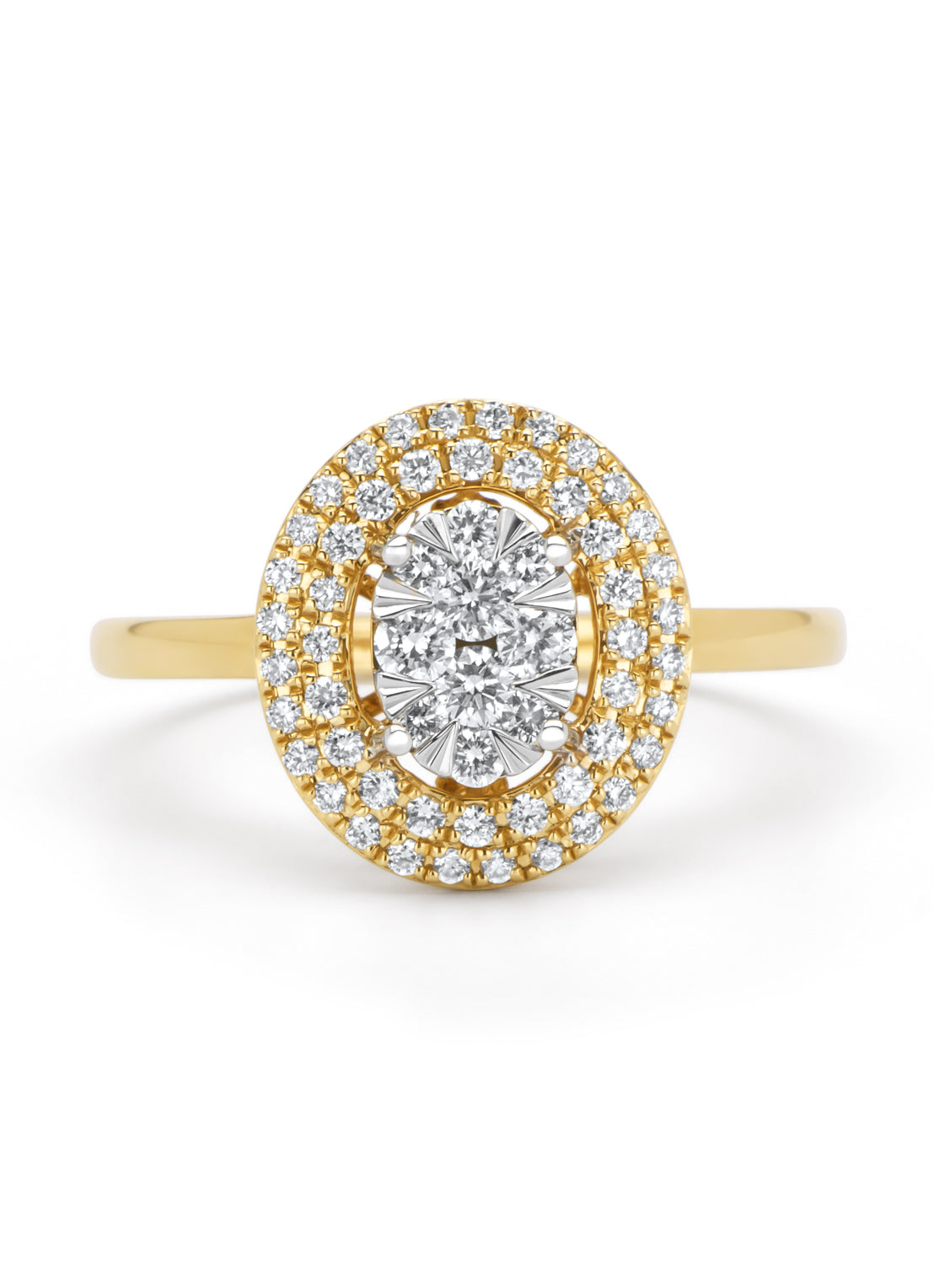 Gouden ring, 0.42 ct diamant, Enchanted