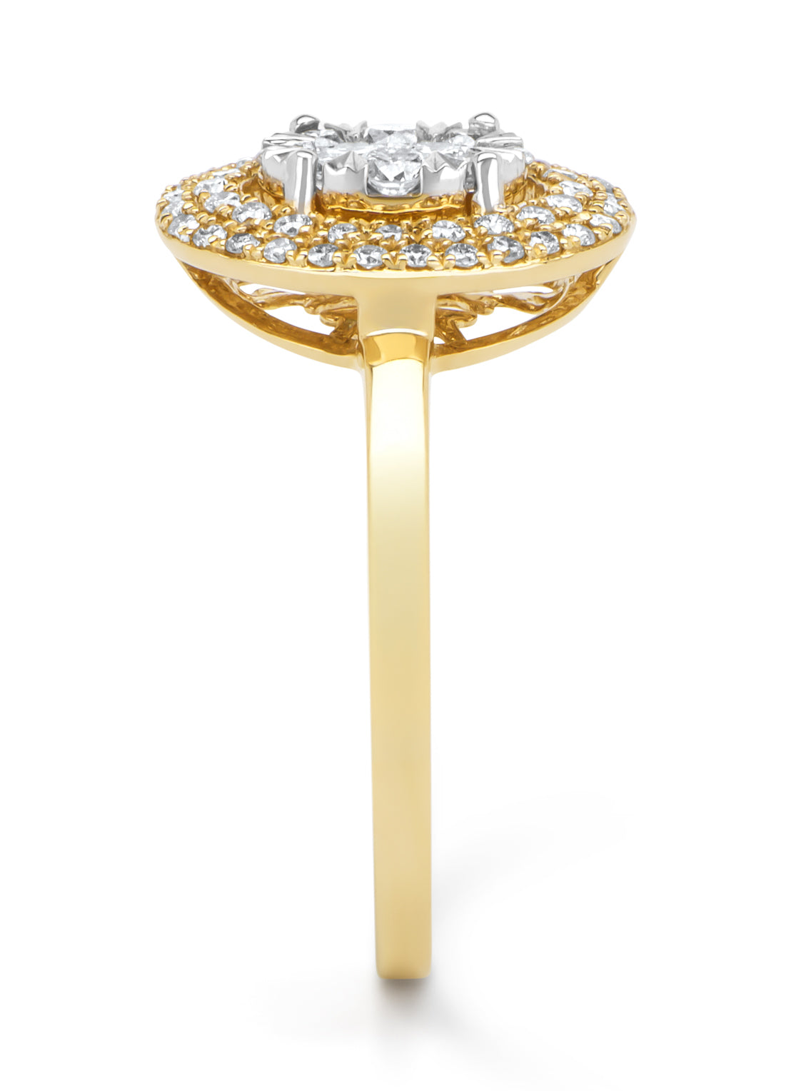 Gouden ring, 0.42 ct diamant, Enchanted
