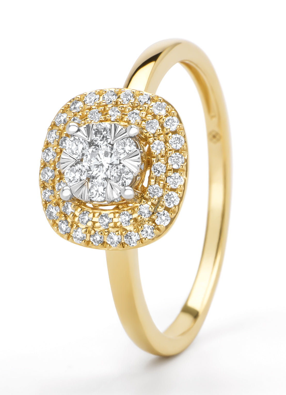 Gouden ring, 0.31 ct diamant, Enchanted